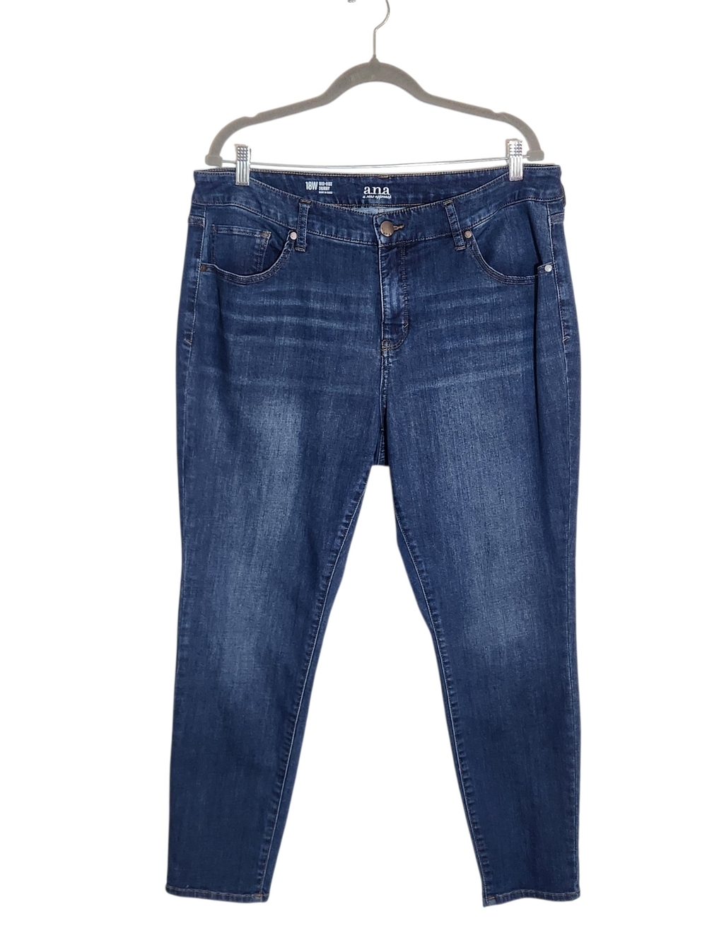 a.n.a Dark Wash Mid Rise Skinny Jeans Size 18W